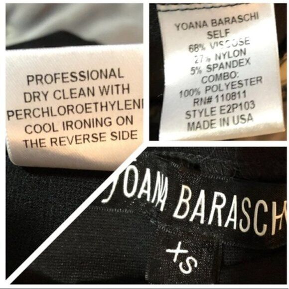 Yoana Baraschi Black Exercise Mesh Athletic Leggings Sport Black XS. - Picture 8 of 9